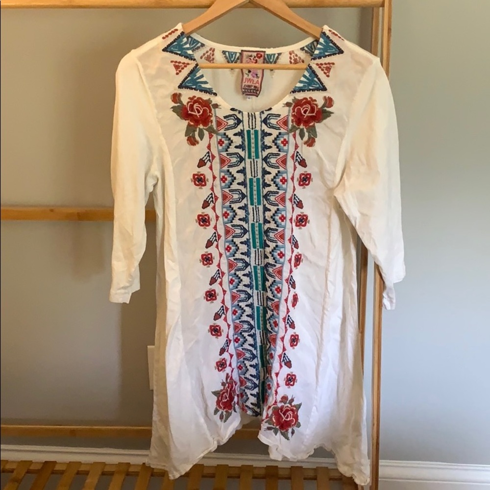 Johnny Was JWLA embroidered tunic